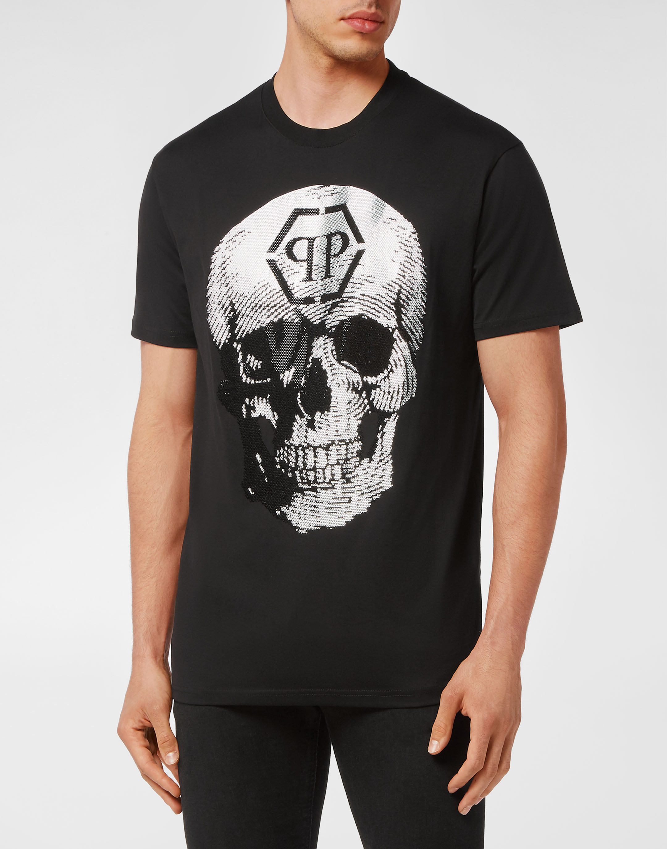 T-shirt Round Neck SS Skull with Philipp Plein