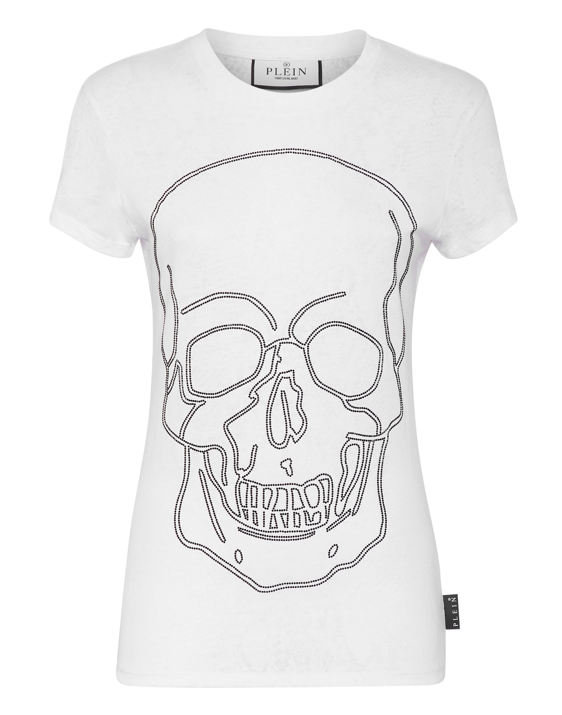 philipp plein white skull t shirt