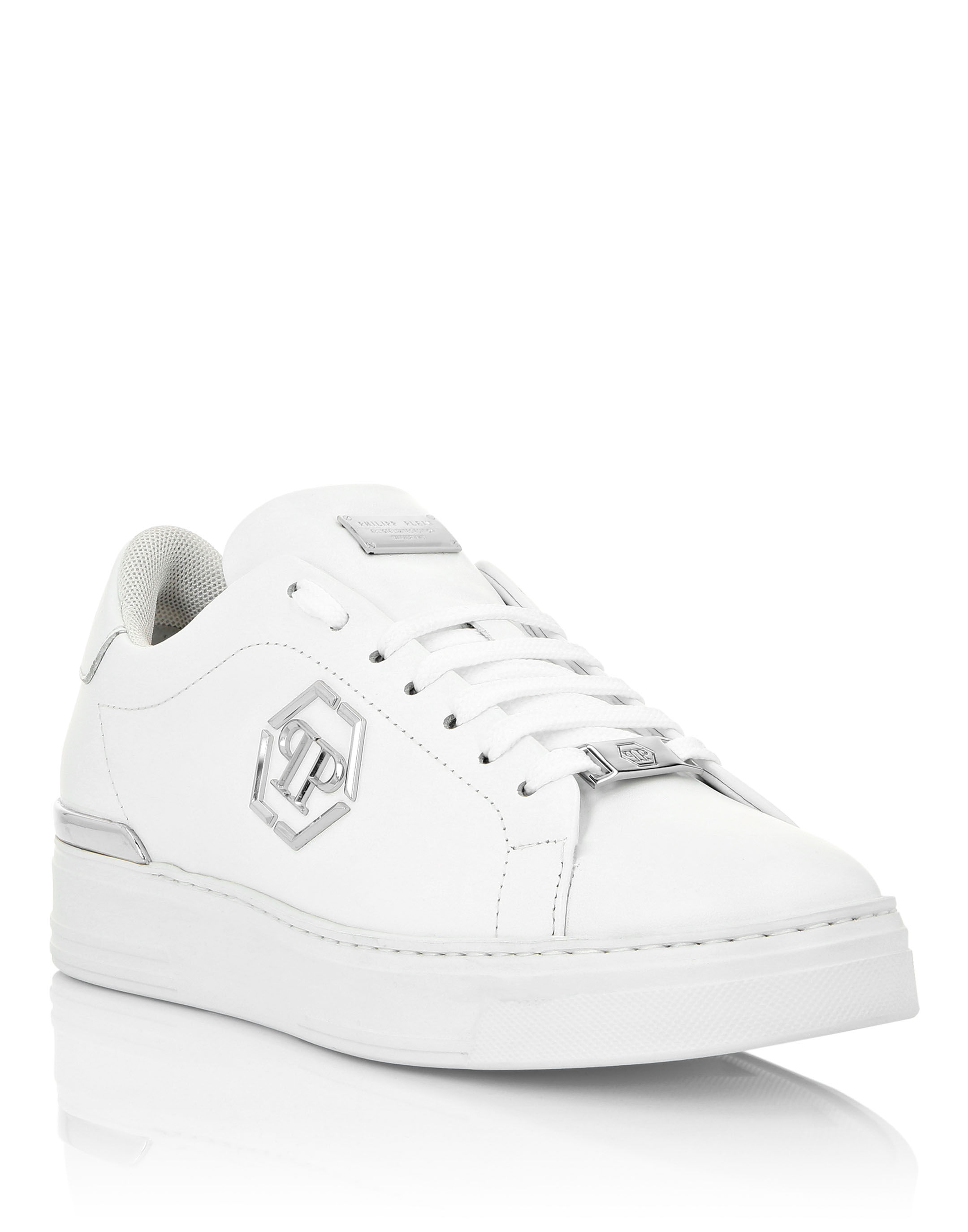 Leather Lo-Top Sneaker Hexagon | Philipp Plein