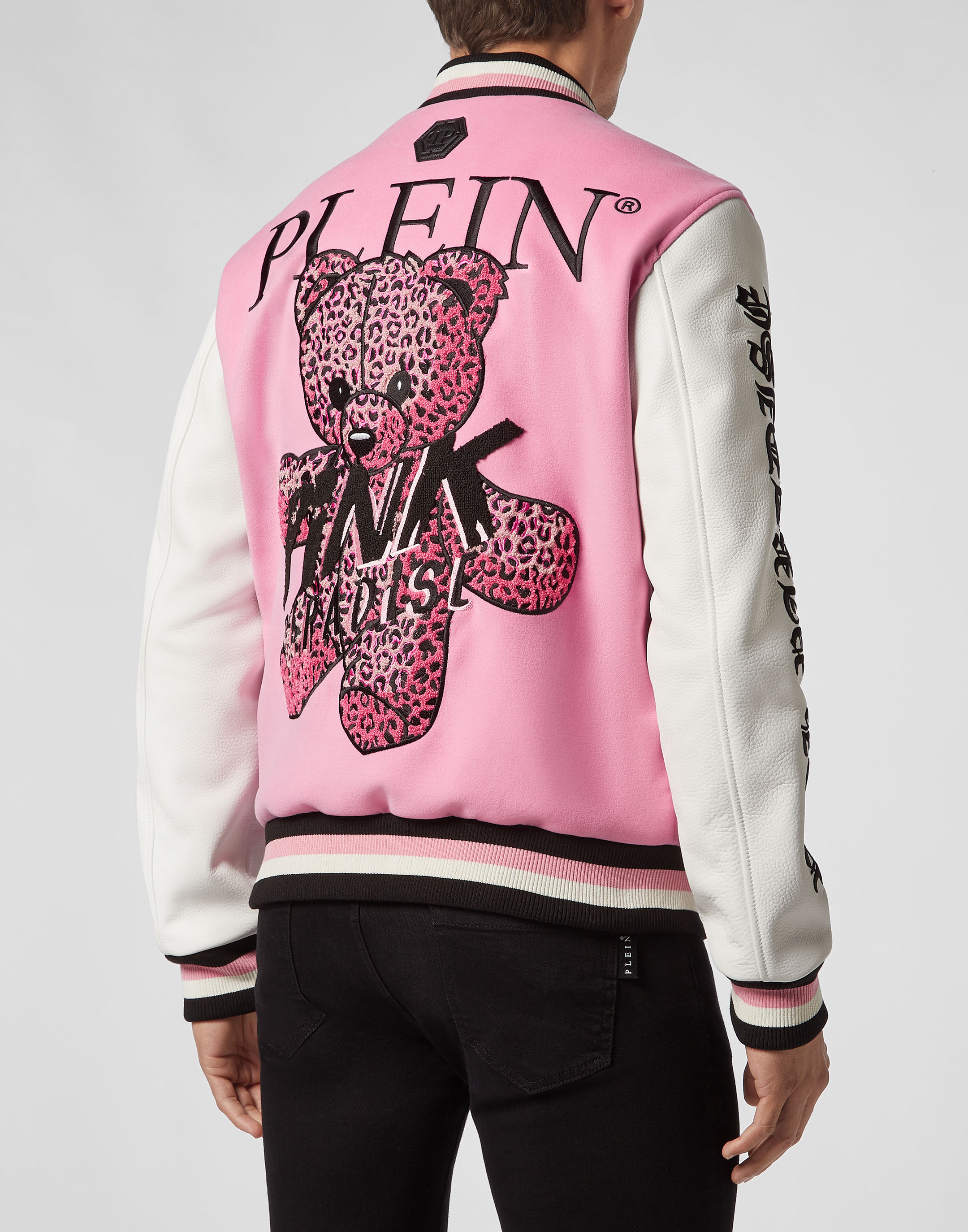 Leather Bomber Pink paradise | Philipp Plein