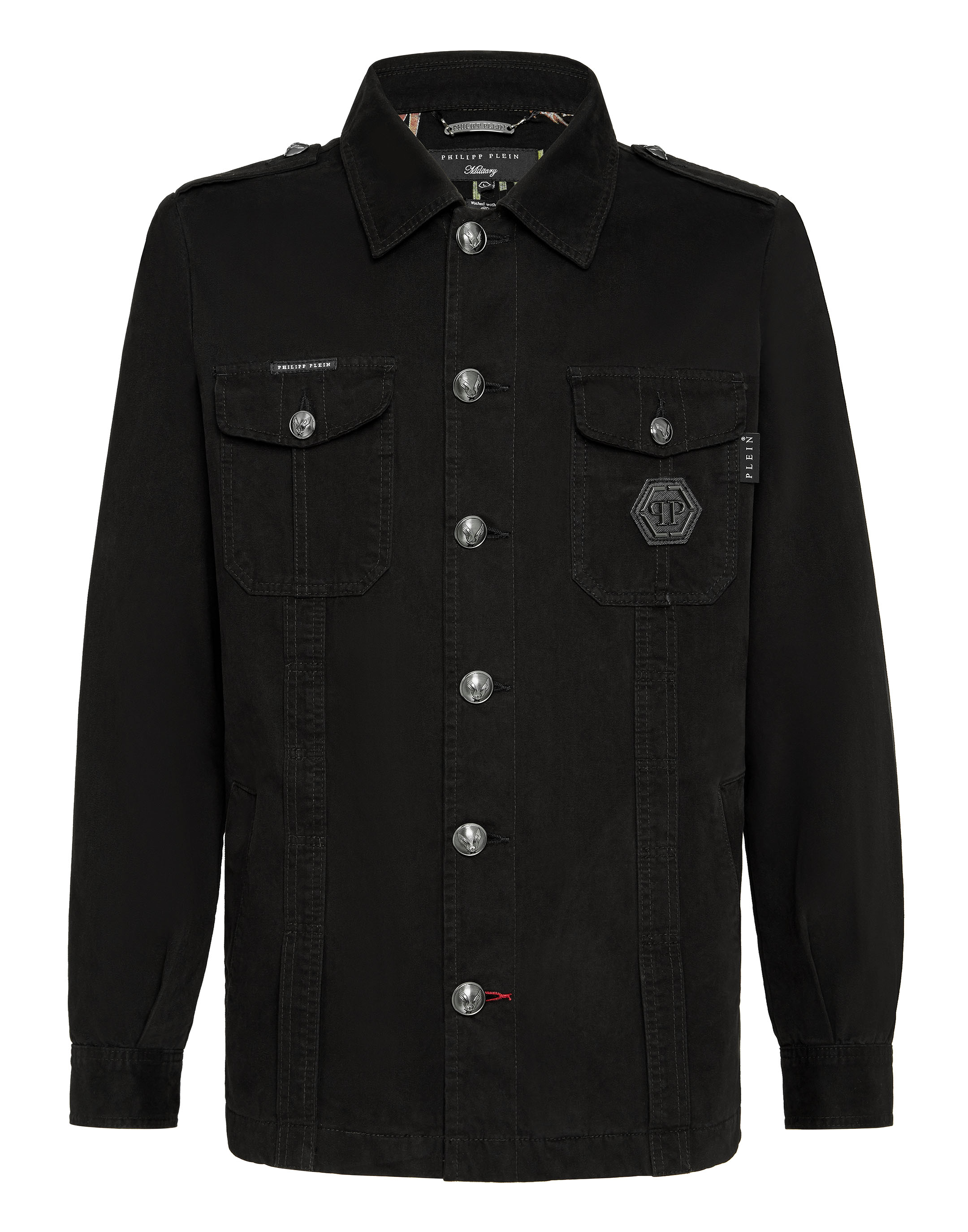 philipp plein denim shirt