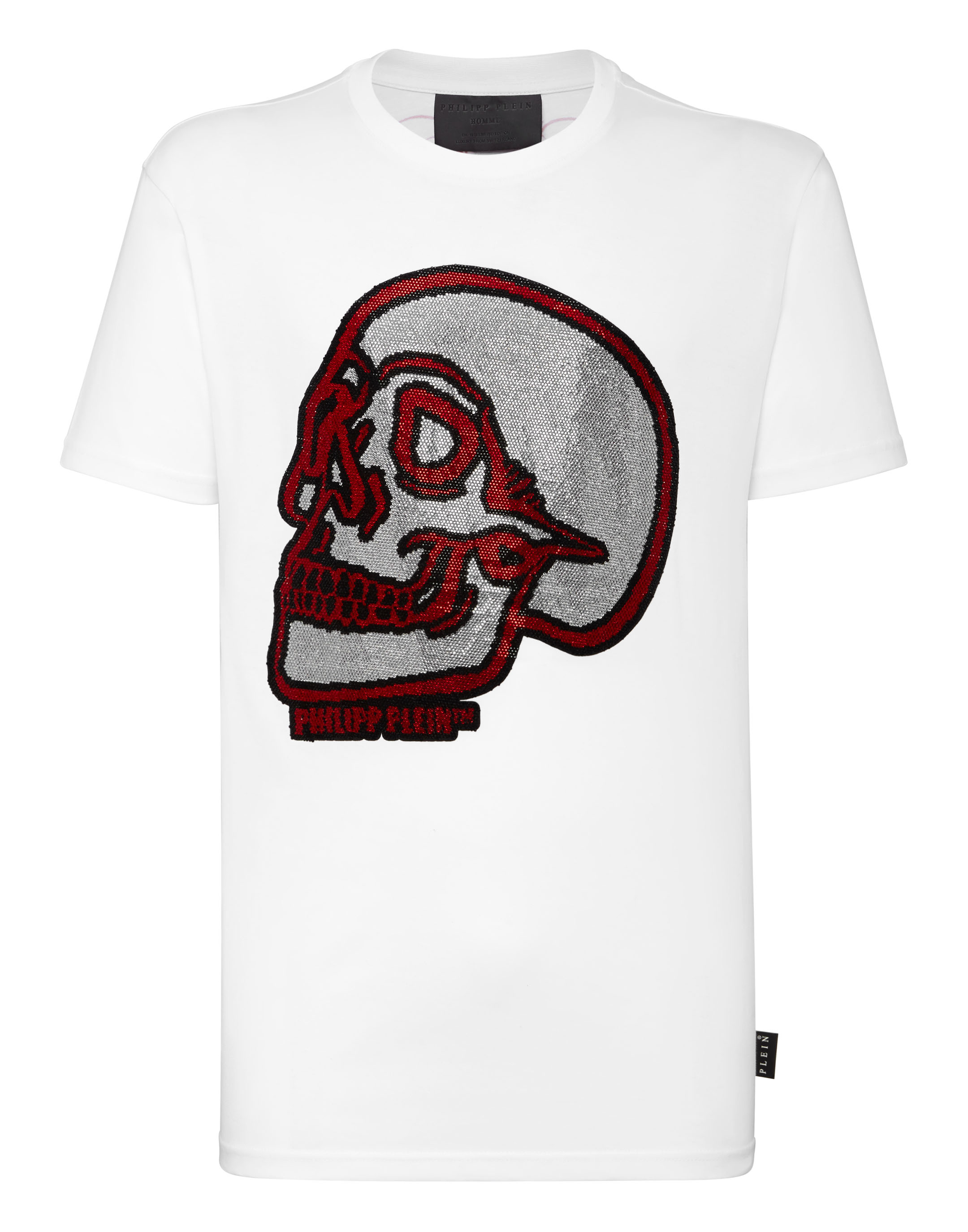 philipp plein crystal skull t-shirt