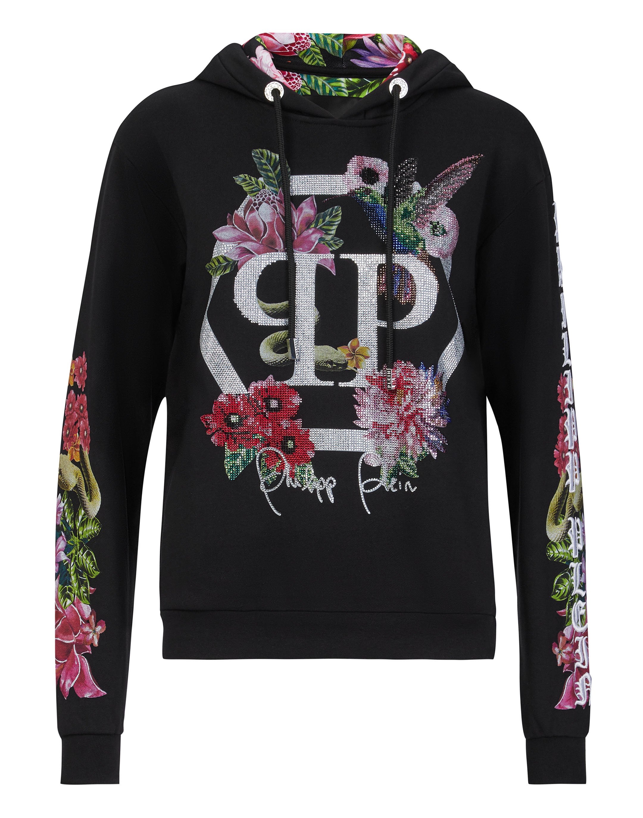 hoodie with flowers