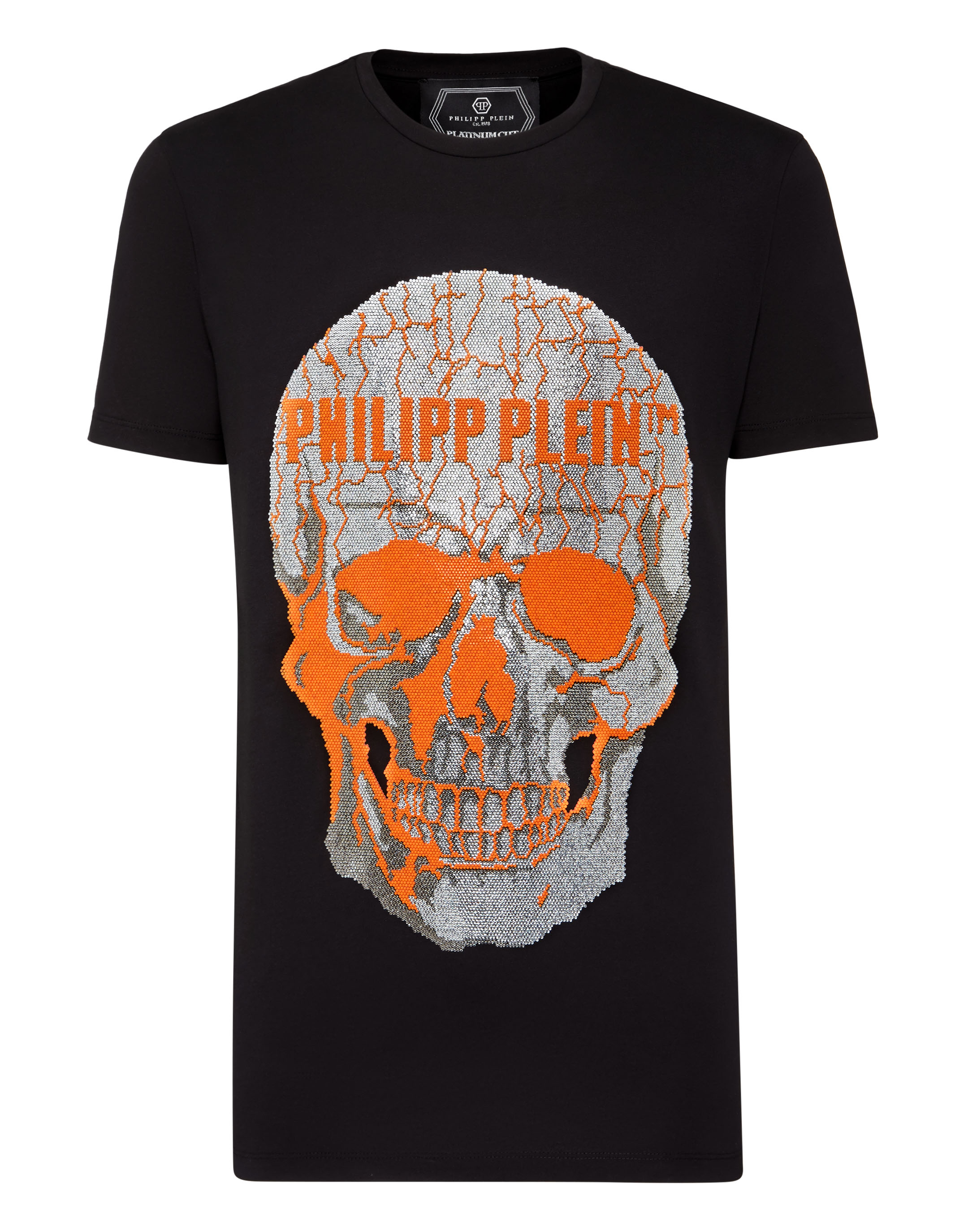 philipp plein orange t shirt