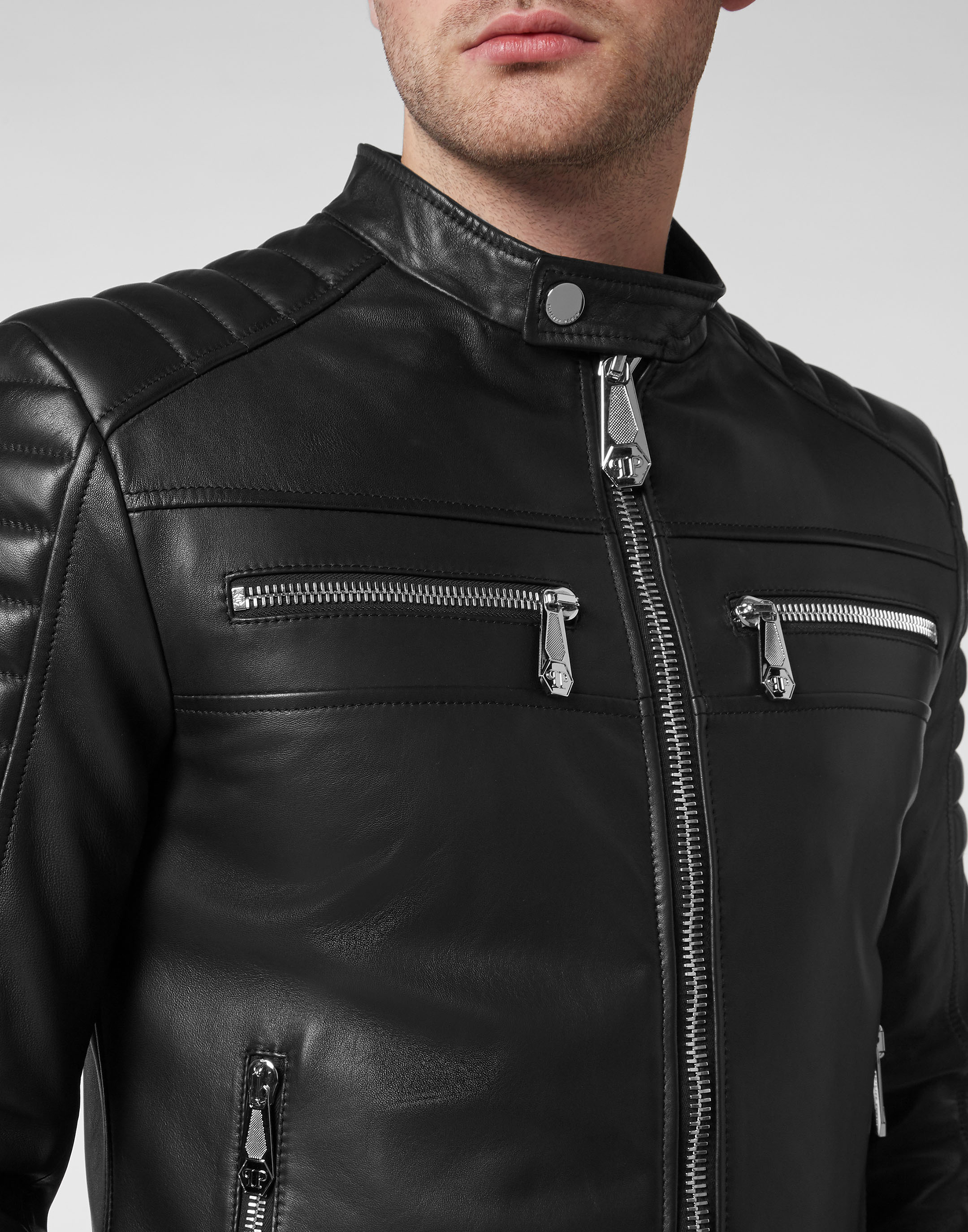 Leather Moto Jacket | Philipp Plein