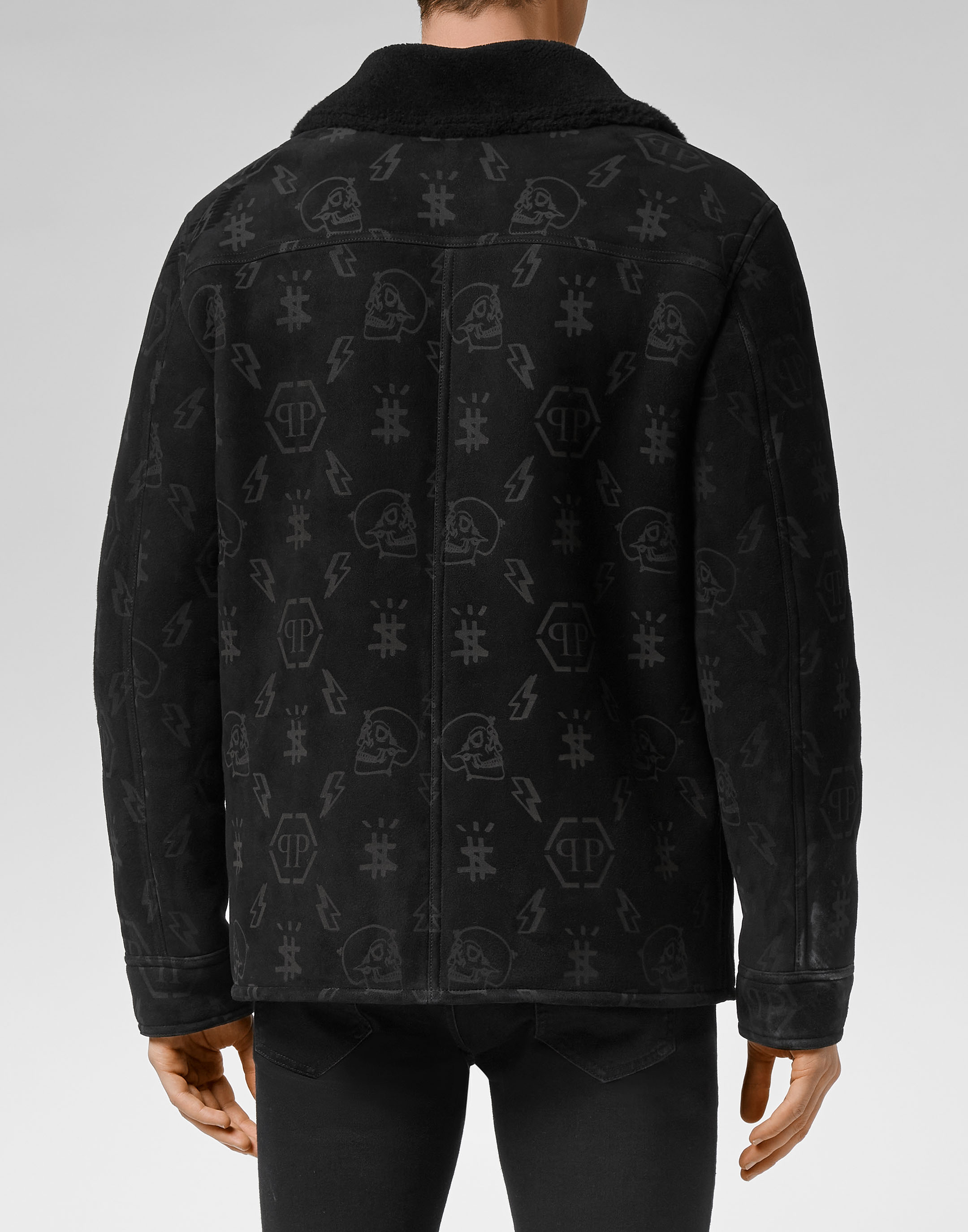 Louis Vuitton Monogram Shearling Coat