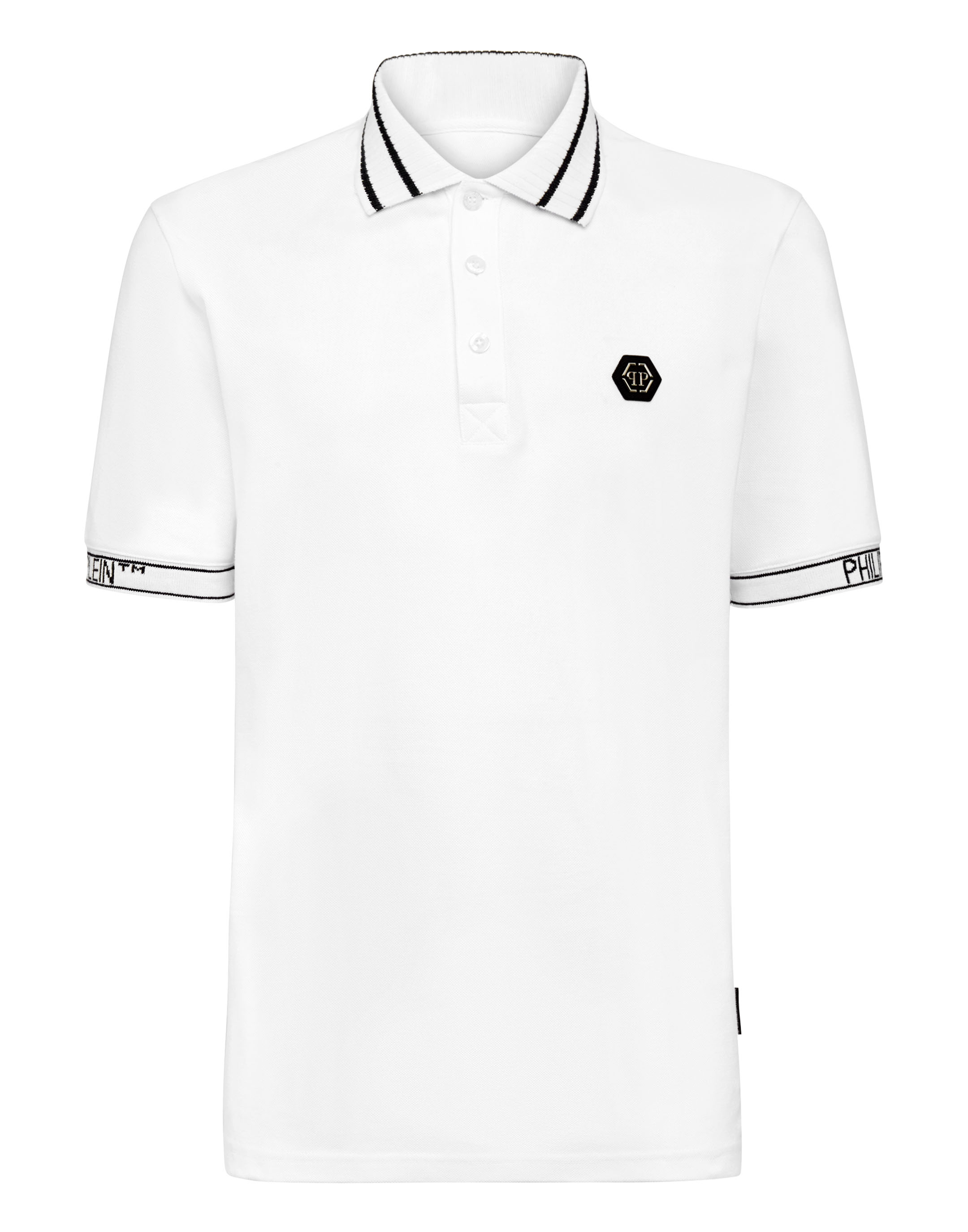 polo black and white shirt