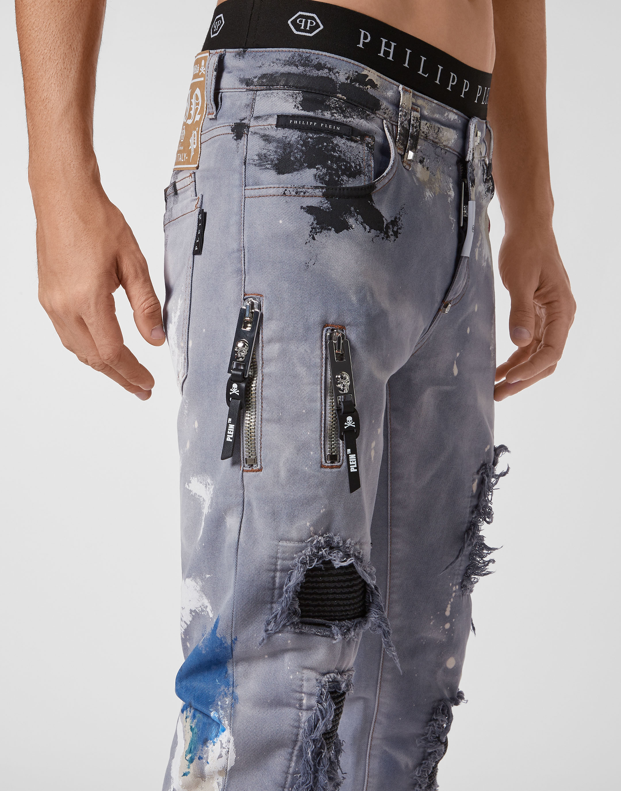 Landscape Regular Fit Denim Trousers - Luxury Multicolor