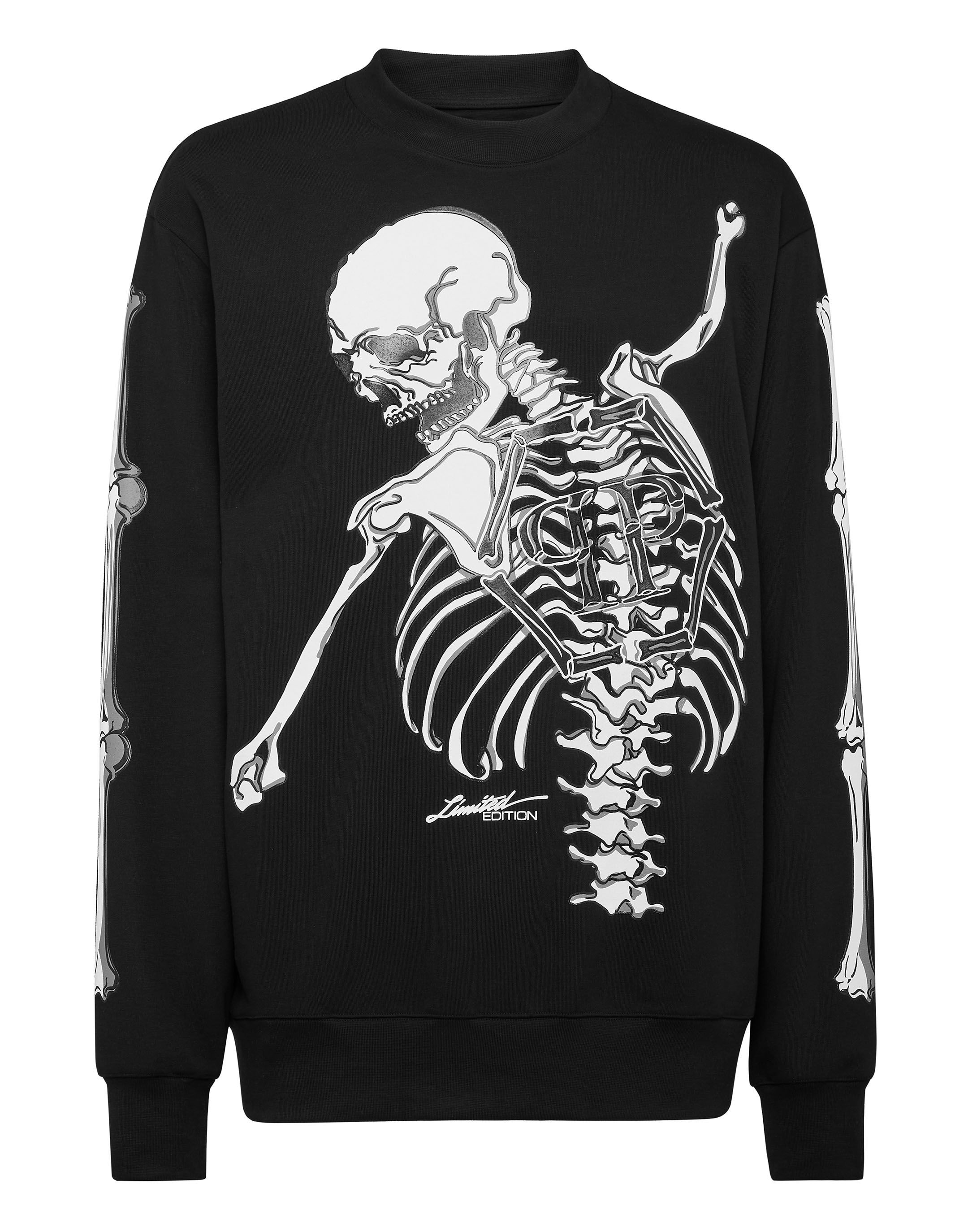 sweatshirt with skeletons