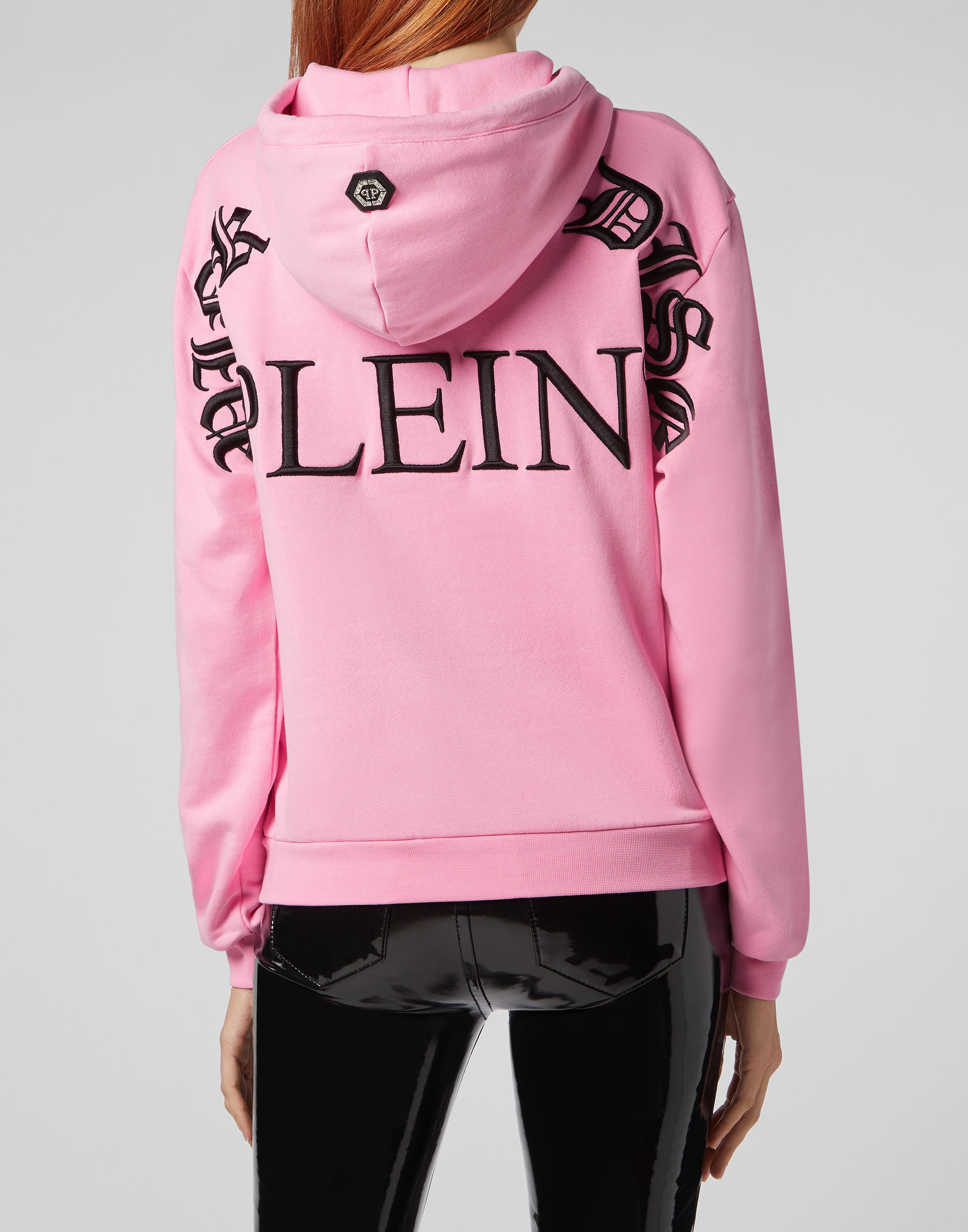 pink sweatshirt