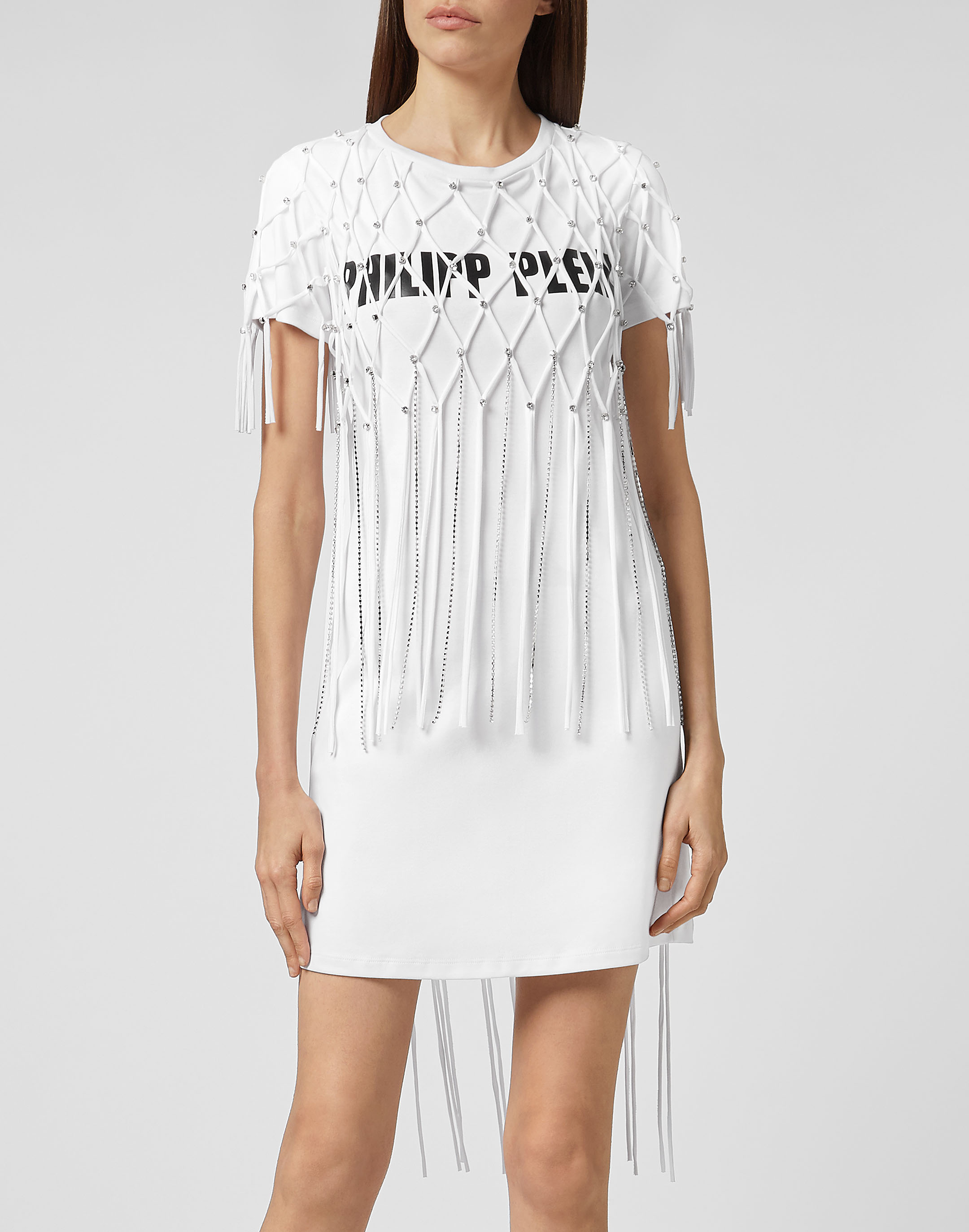 short dress with fringe