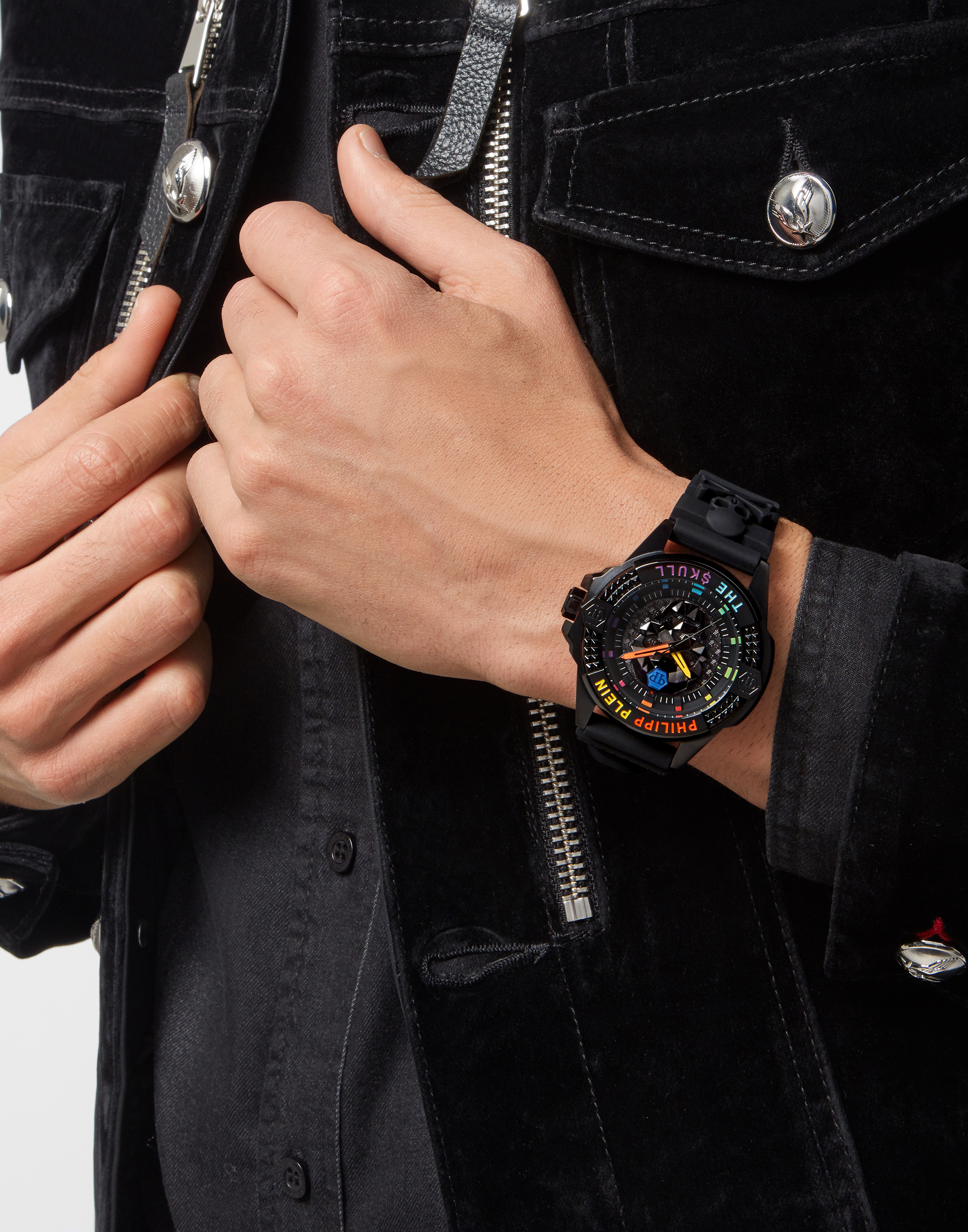 THE $KULL TITAN RAINBOW Watch with Crystals | Philipp Plein