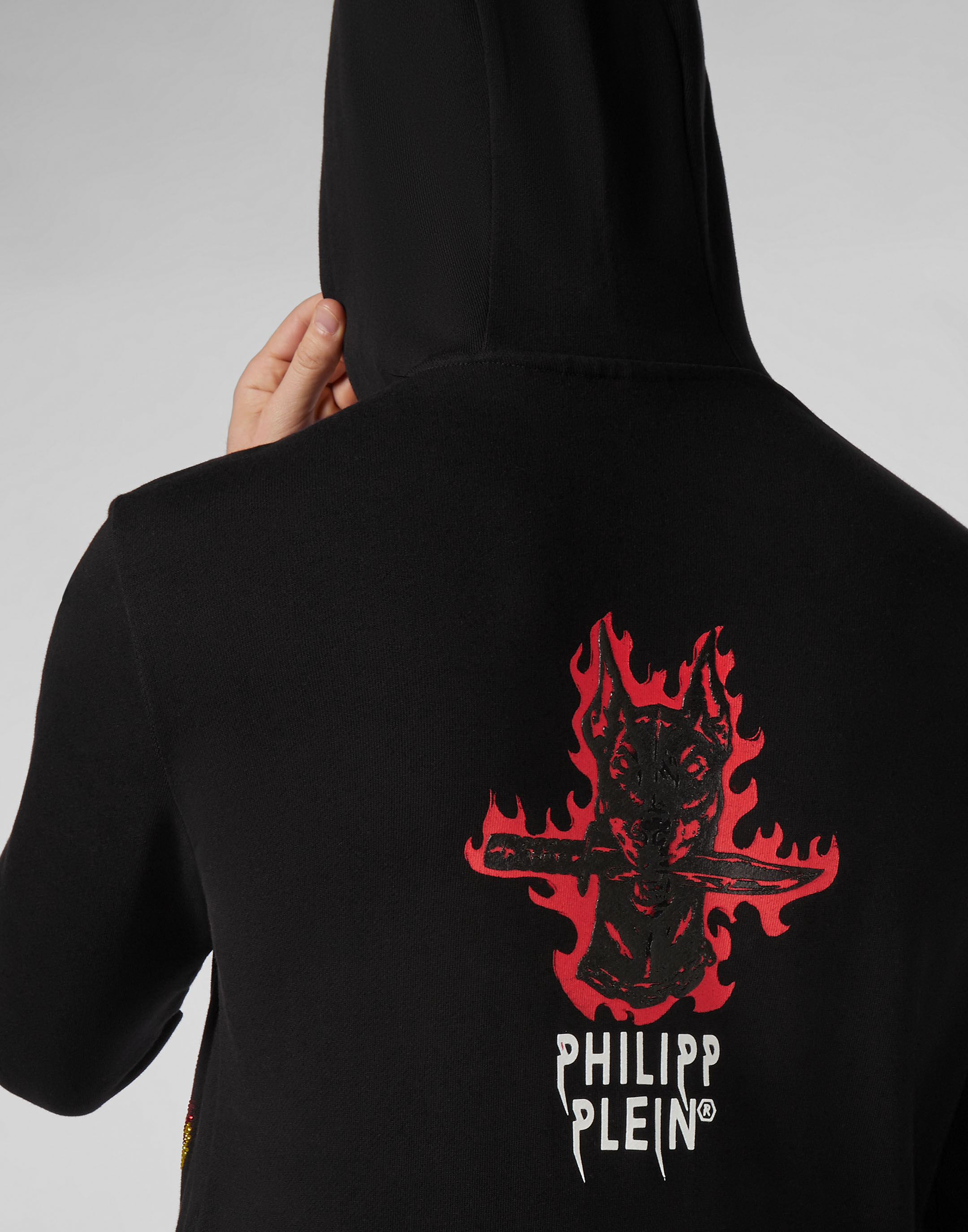 Philipp Plein Ss Graffiti Embroidered T-shirt In Black