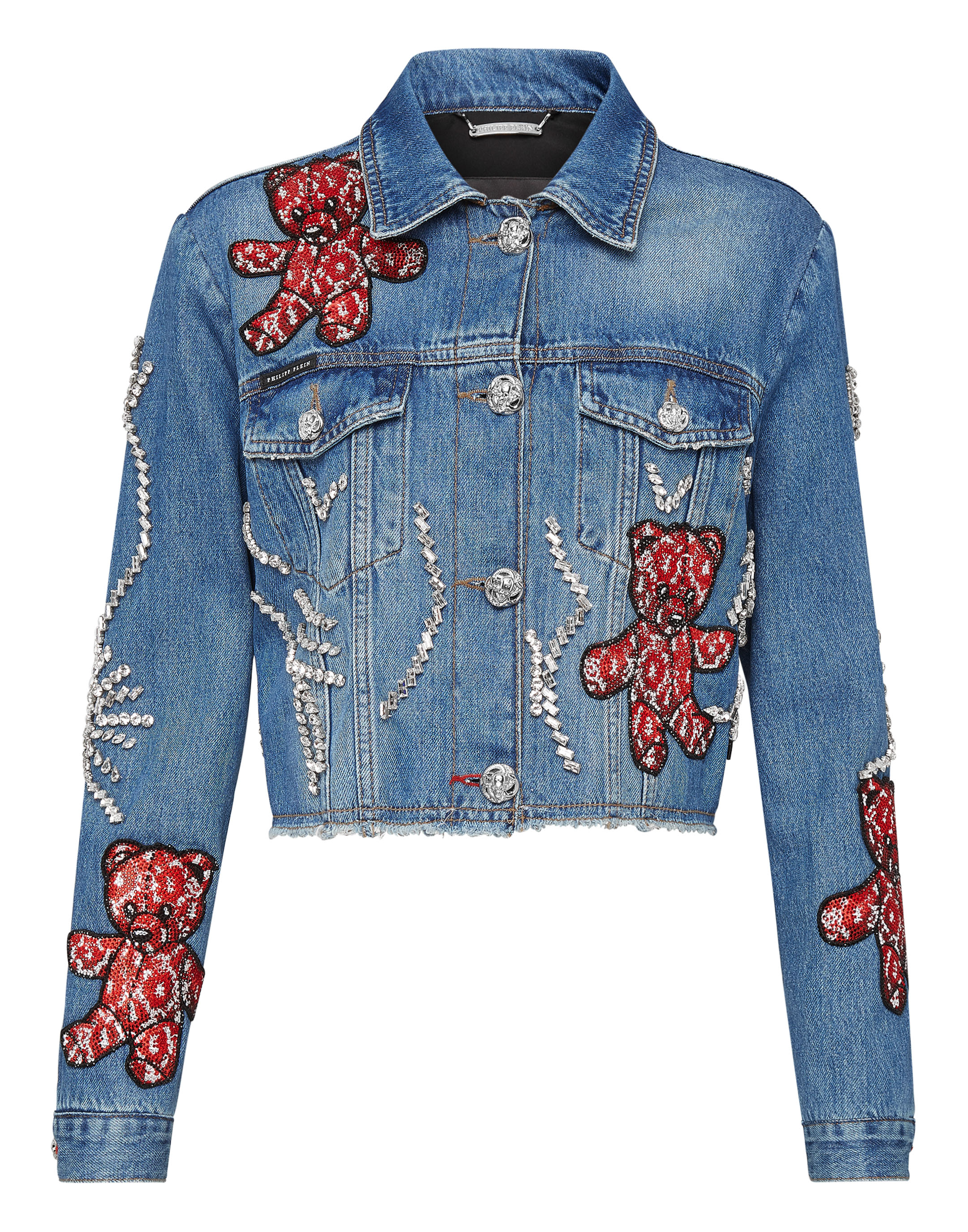 denim teddy bear