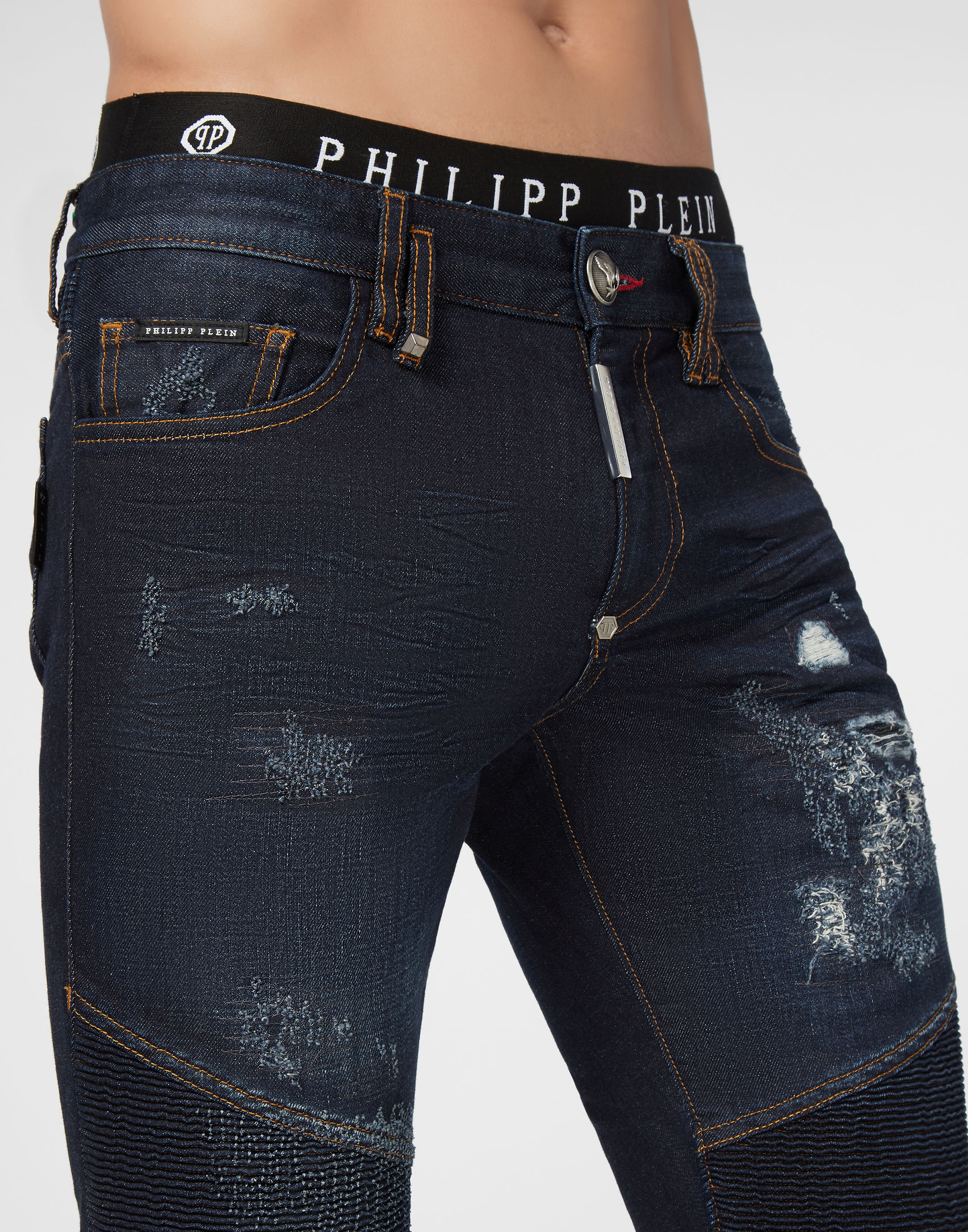 philipp plein biker jeans