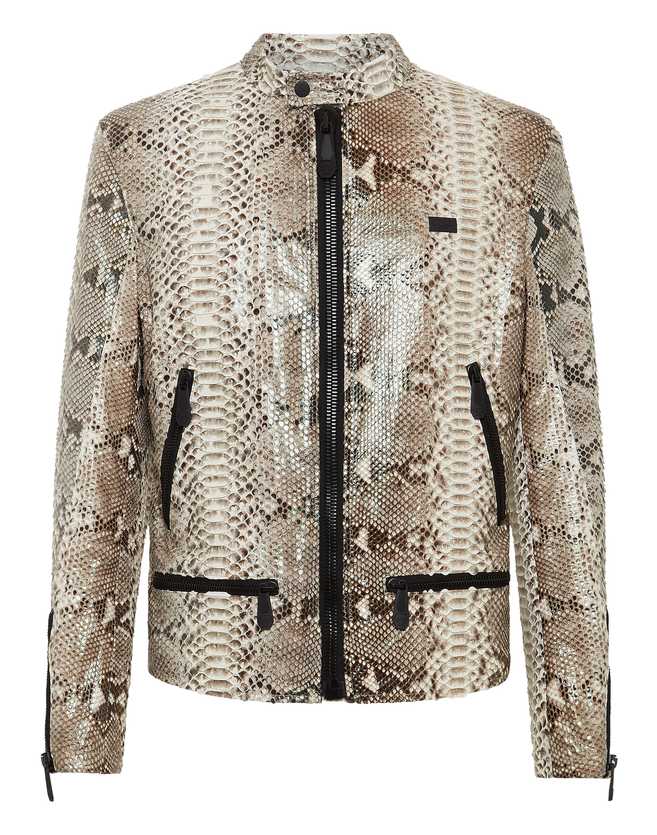 Python Leather Moto Jacket Luxury | Philipp Plein