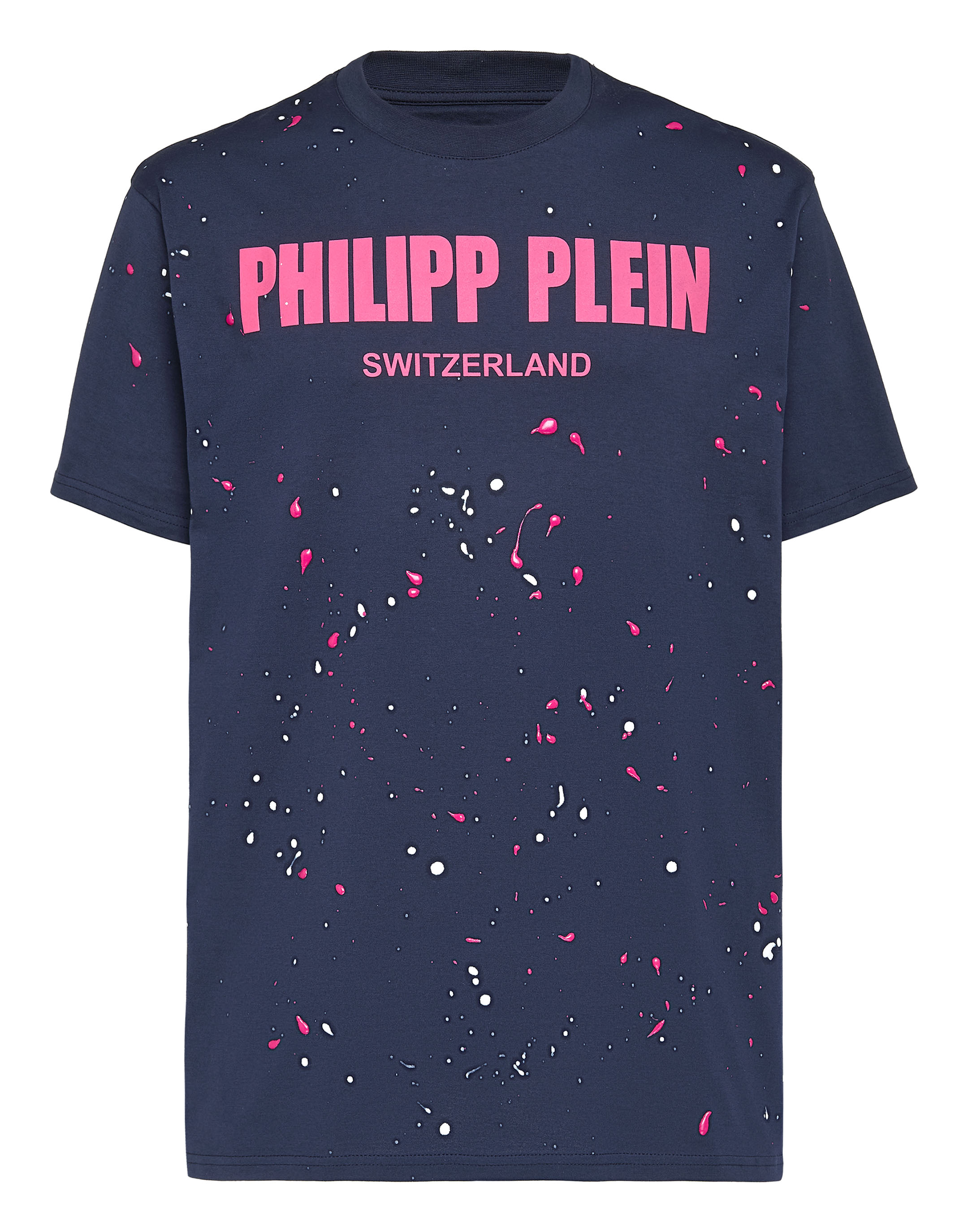 sendt tildeling kølig T-shirt Round Neck SS Hand Painted Philipp Plein TM | Philipp Plein