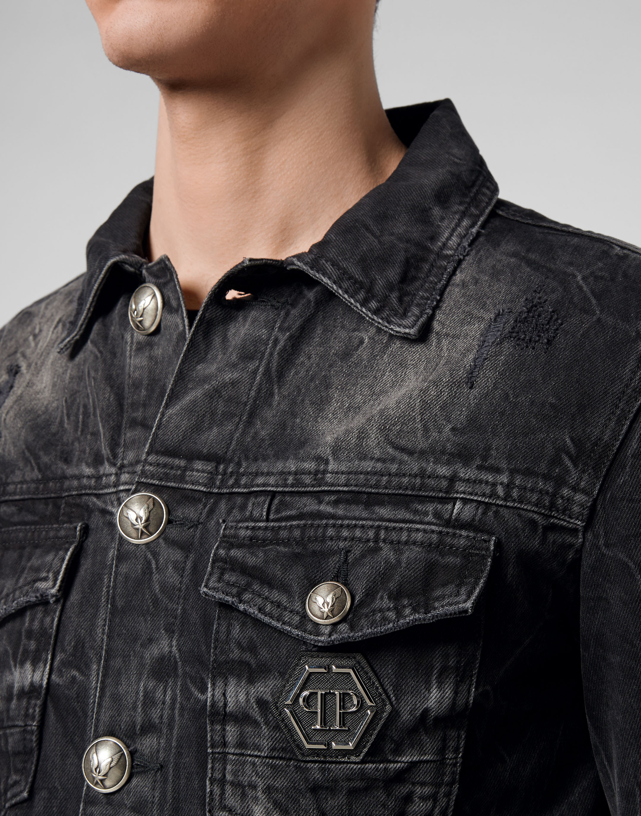 teddy denim jacket