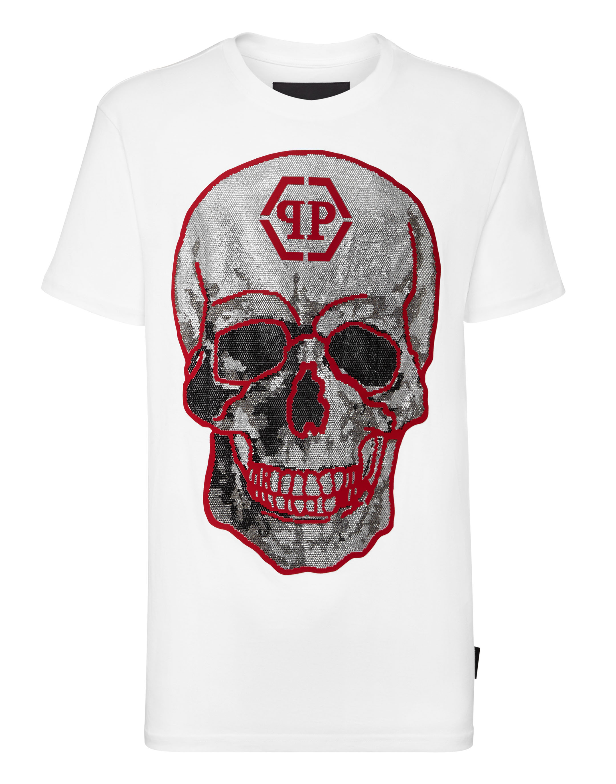 philipp plein crystal skull t-shirt