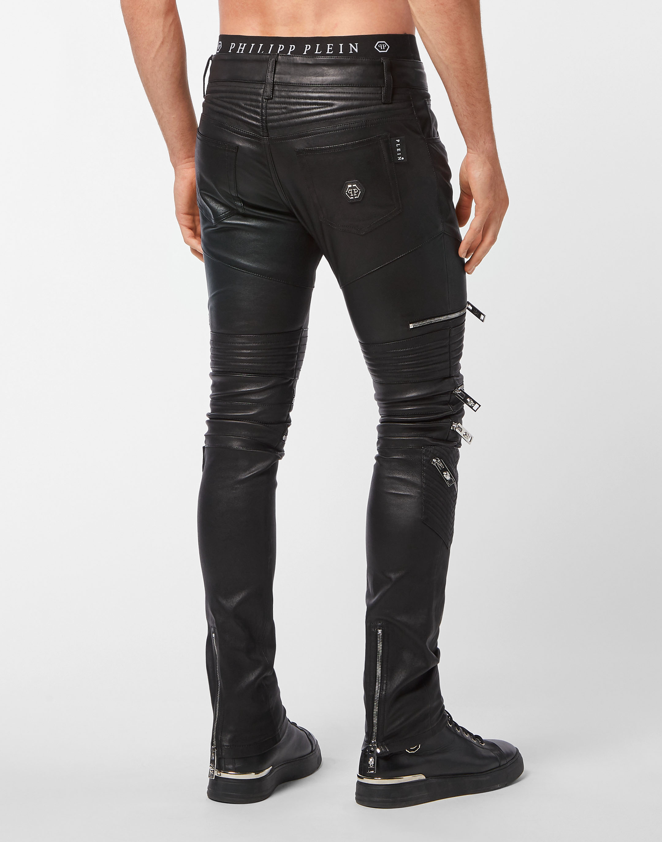 Leather Biker Trousers | Philipp Plein