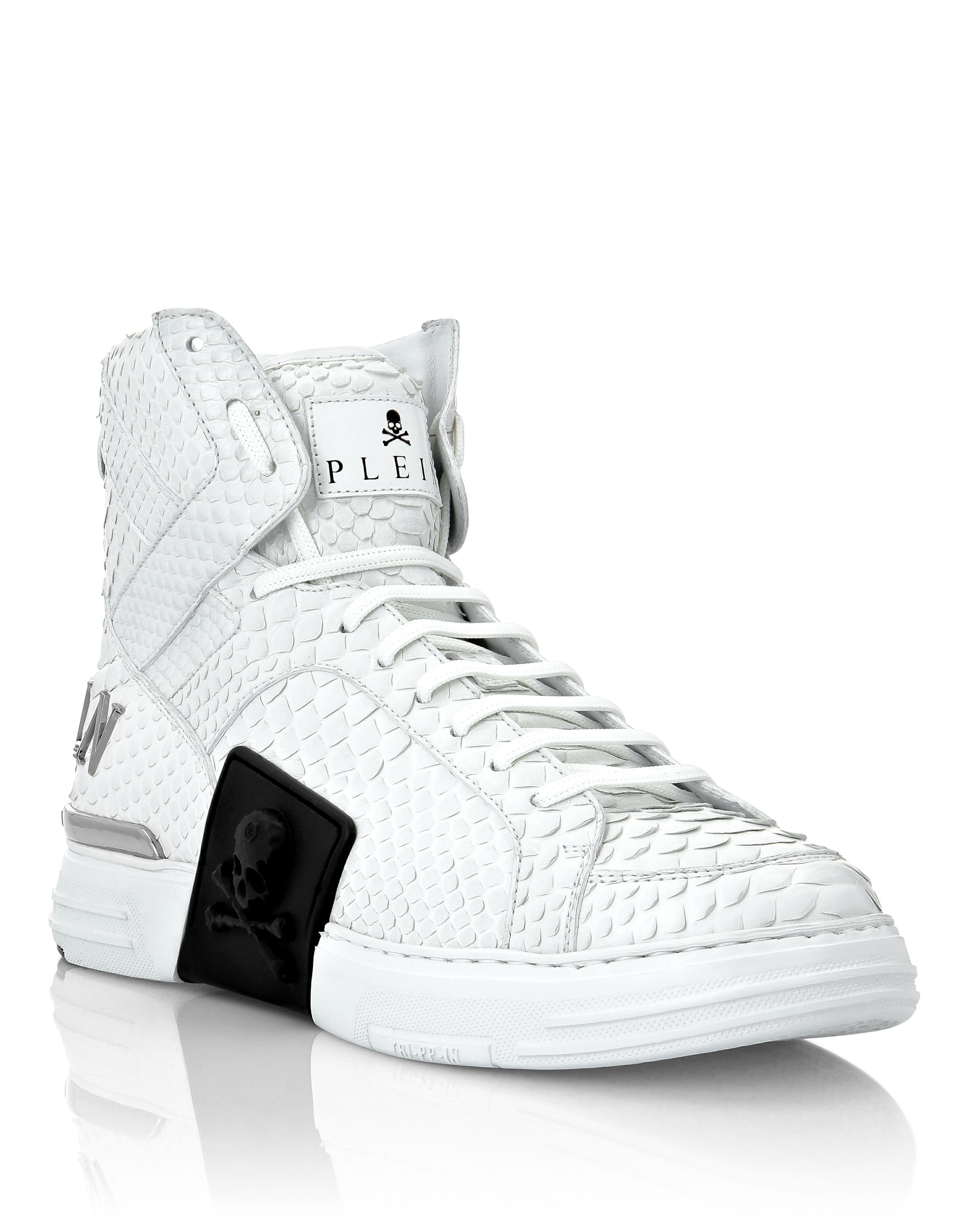 HI-TOP SNEAKERS MONEY KICK$ PYTHON LUXURY | Philipp Plein