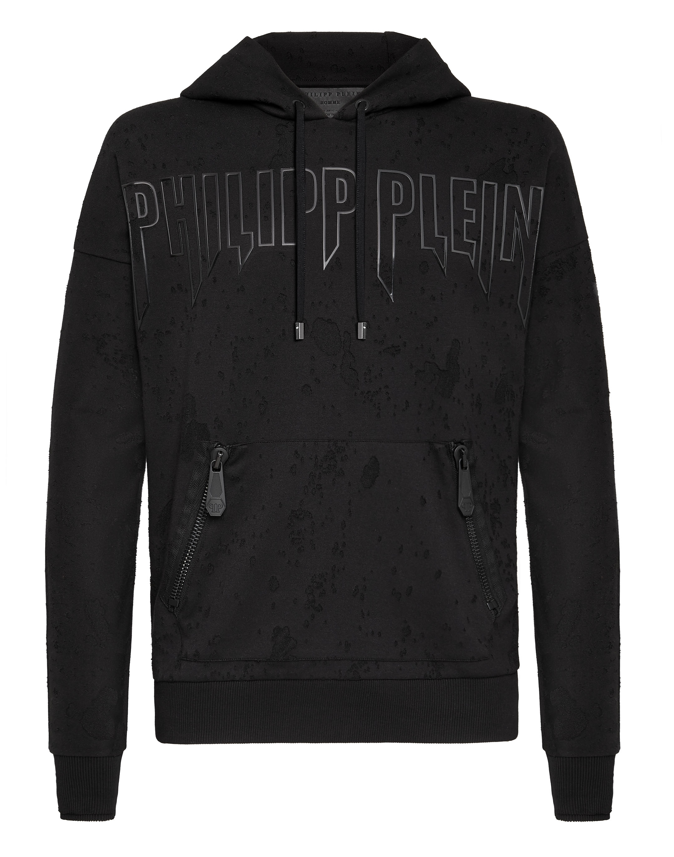 Philipp Plein Hoodie Sweatshirt Rock Pp In Black / Black | ModeSens