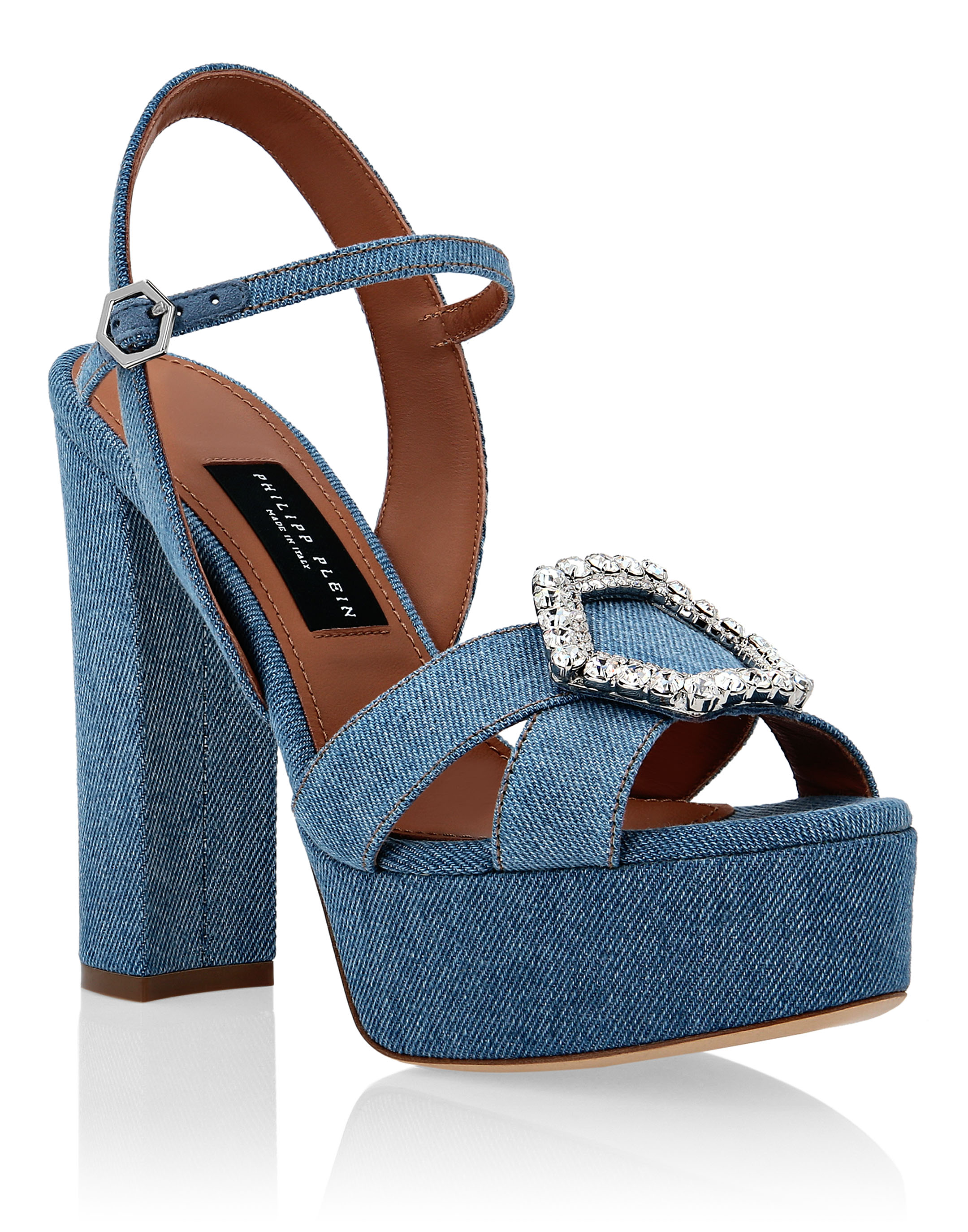 blue denim sandals women's shoes