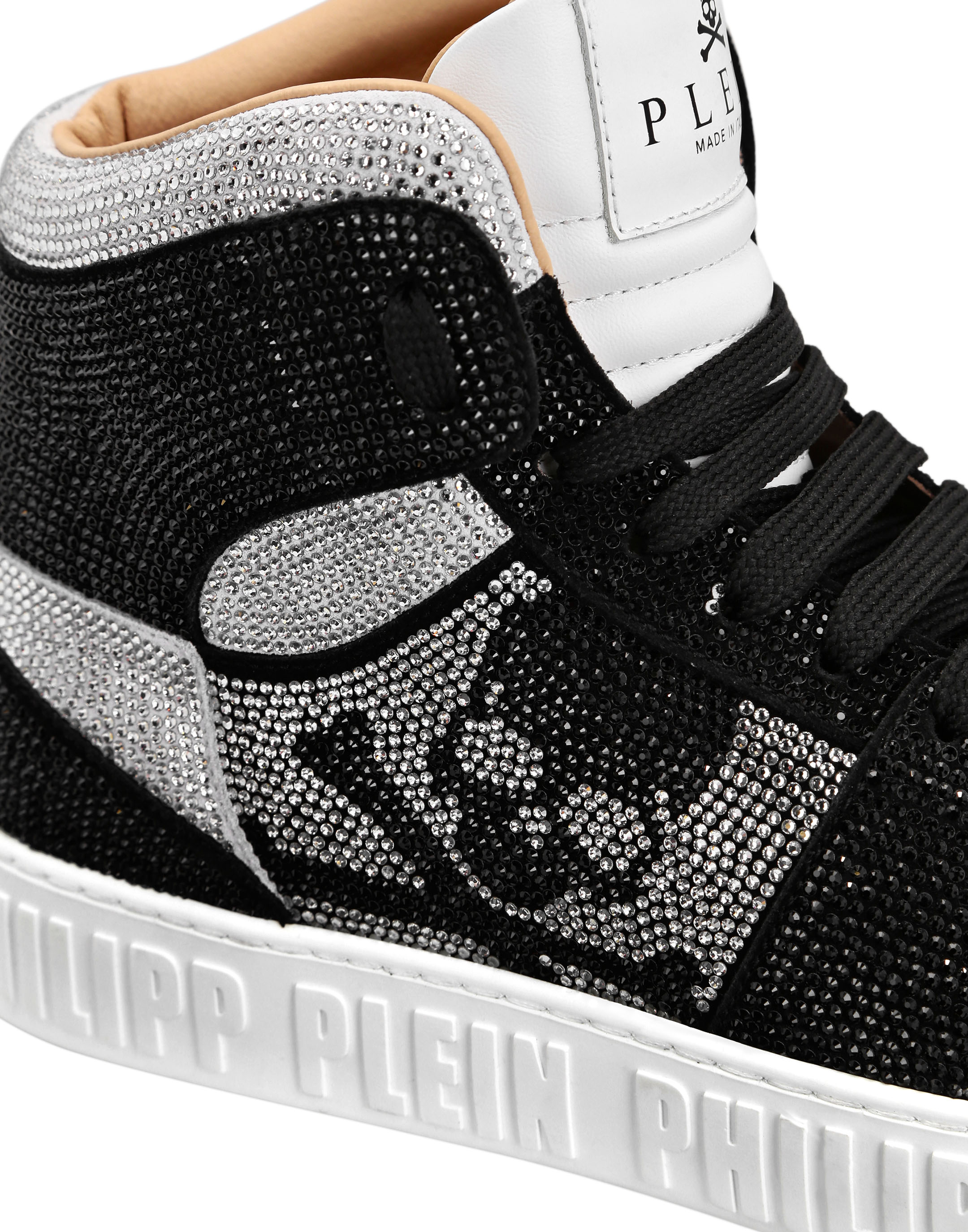 HI-TOP SNEAKERS NOTORIOUS CRYSTAL SKULL with Crystals | Philipp Plein