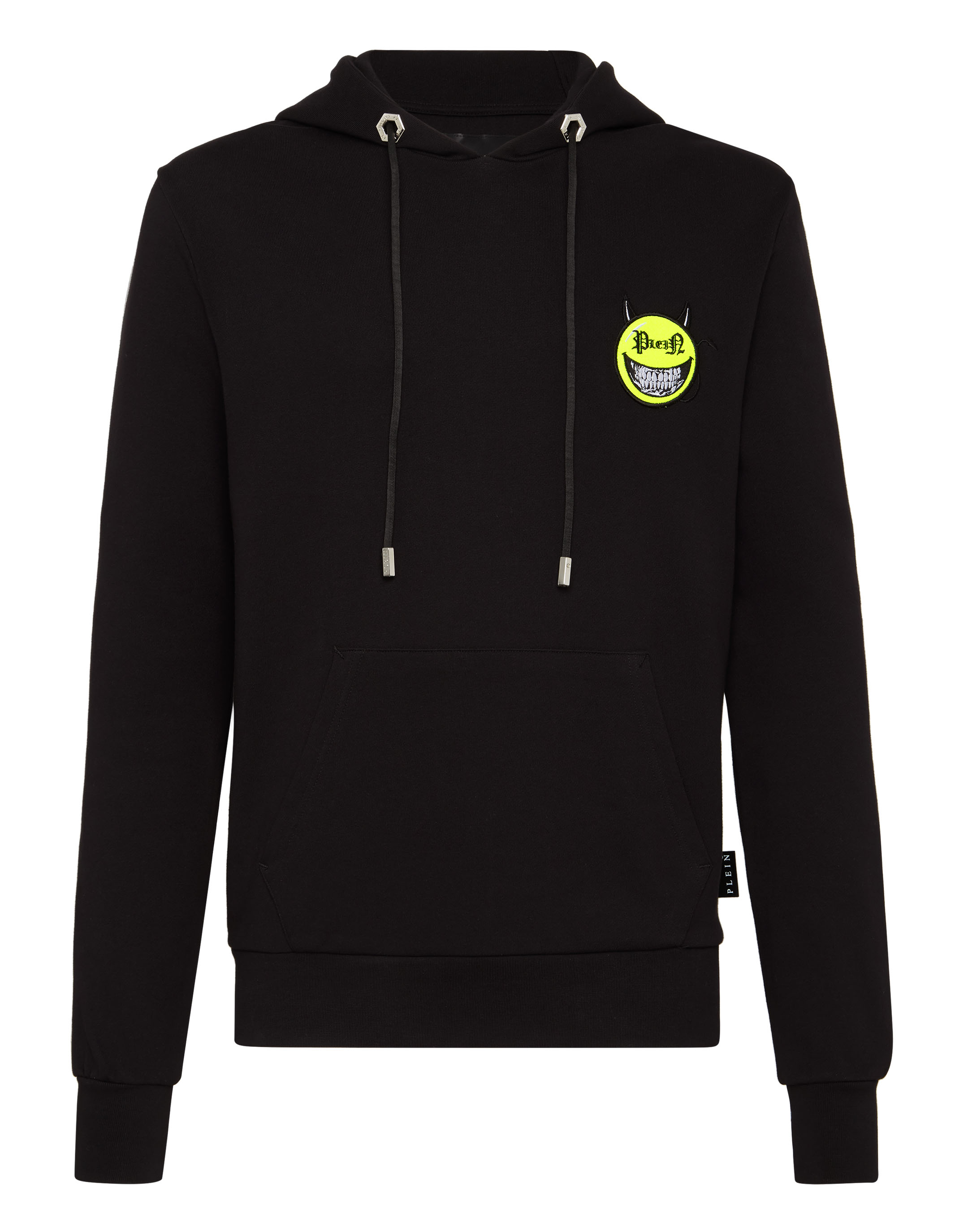 black and white smile hoodie