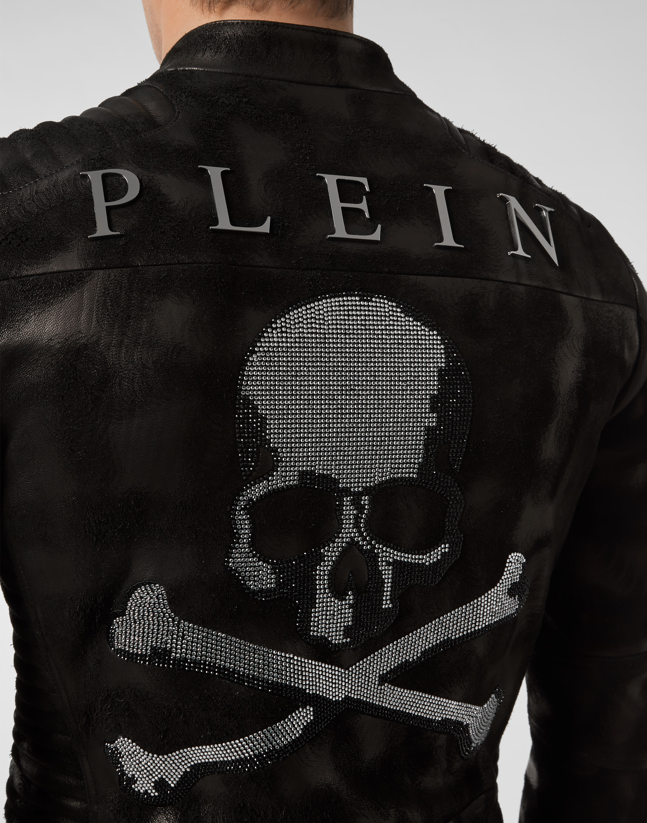 Leather Moto Jacket Skull | Philipp Plein