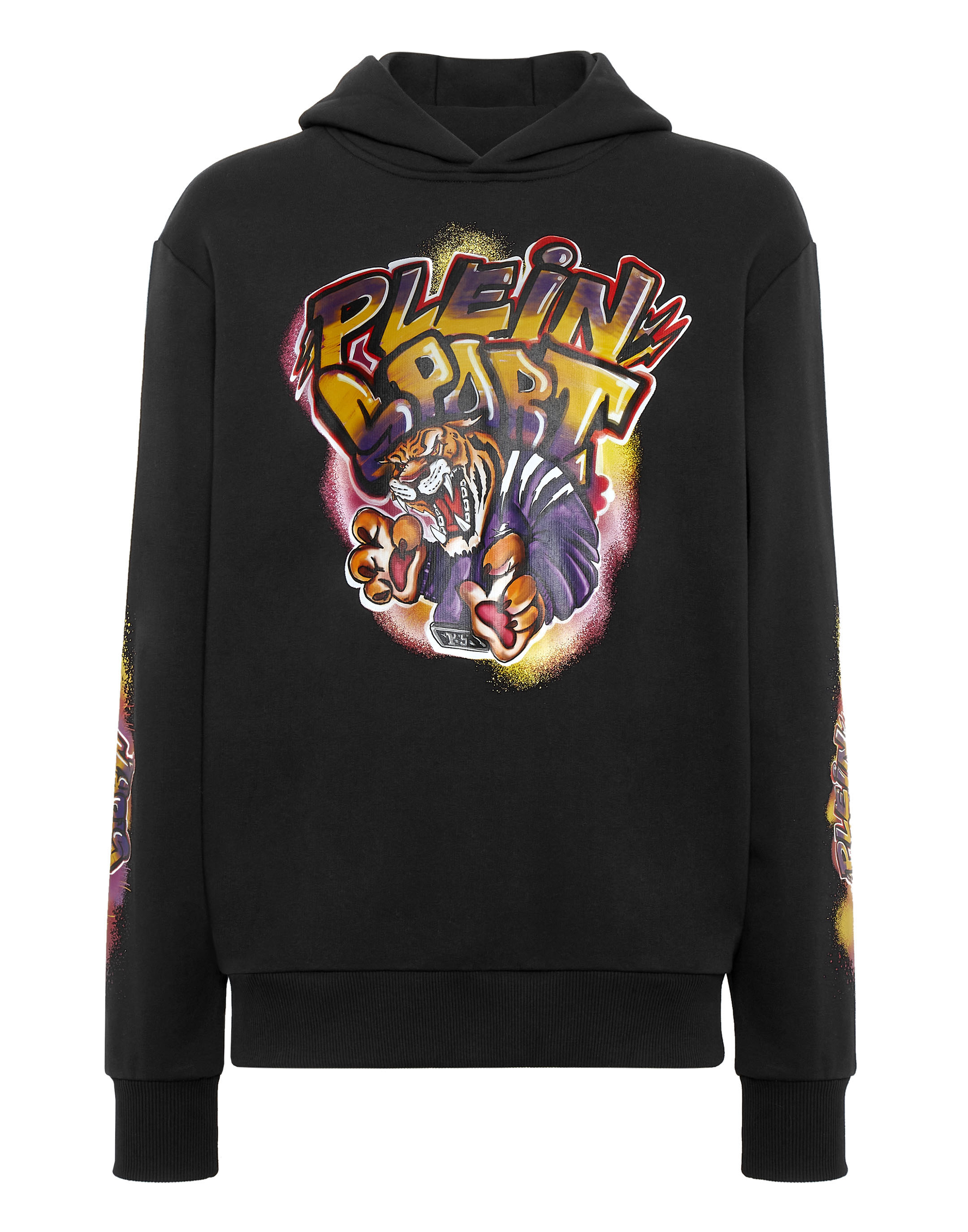 Hoodie sweatshirt Graffiti Tiger   Philipp Plein